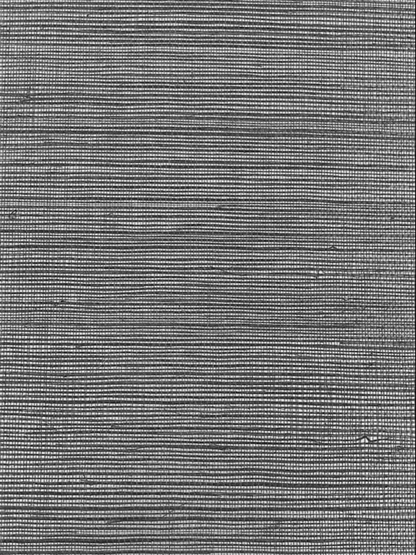 Antika fabric in charcoal grey silver color - pattern number BX10038 - by Wallquest in the Natural Wallcoverings by Daisy Bennett collection