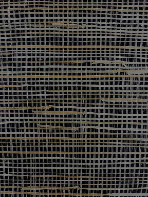 Boccali fabric in night black and tan color - pattern number BX10175 - by Wallquest in the Natural Wallcoverings by Daisy Bennett collection