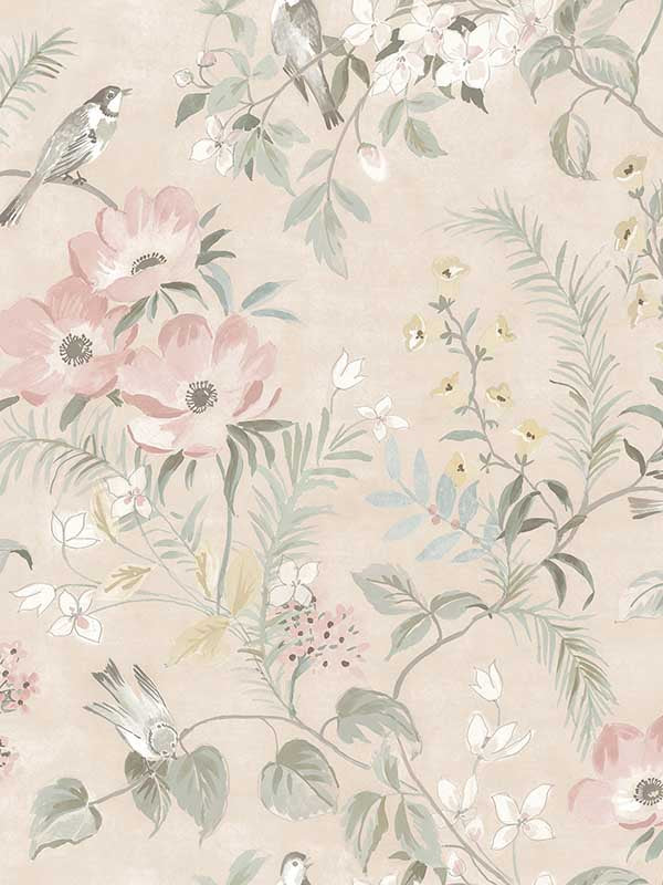 Frederique Bloom fabric in blush color - pattern number 4072-70003 - by Chesapeake in the Delphine collection