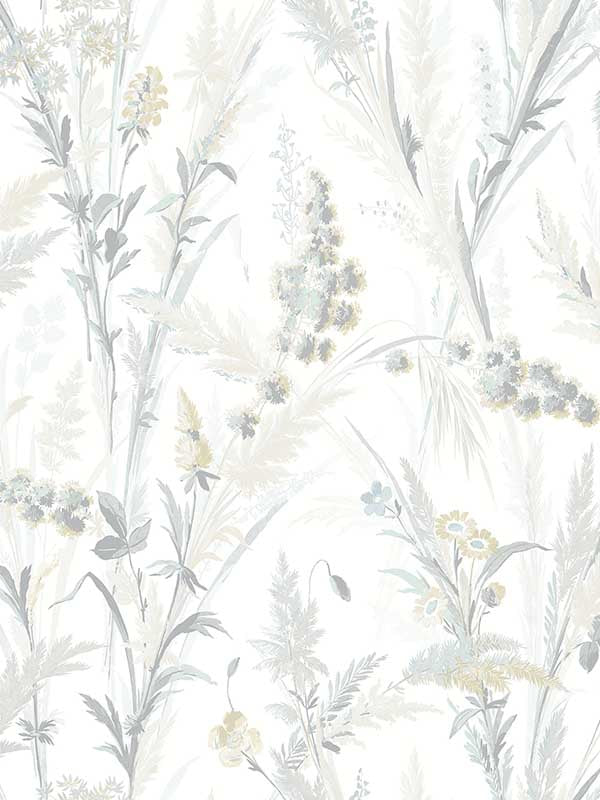 Hillaire Meadow wallpaper in light blue color - pattern number 4072-70030 - by Chesapeake in the Delphine collection