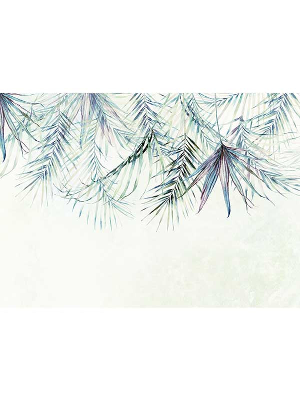 Palm Spring 7 Panel mural in blue color - pattern number X7-1097 - by Brewster in the Komar Colours collection