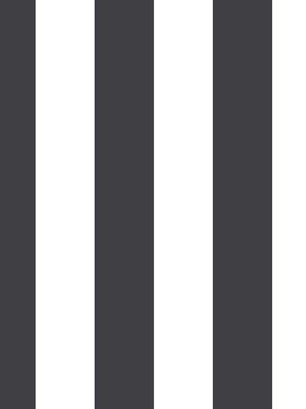 Awning Stripe fabric in black color - pattern number JJ38003 - by Patton Norwall in the Rewind by James Joseph collection