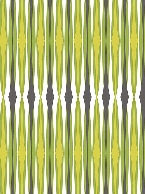 Century Stripe fabric in green black color - pattern number JJ38005 - by Patton Norwall in the Rewind by James Joseph collection