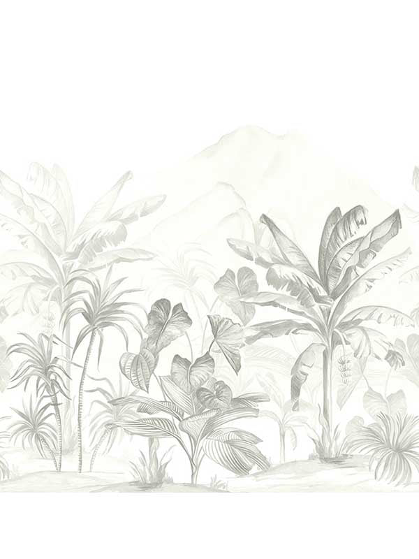 Ikoma fabric in monotone mural color - pattern number GL20908M - by Wallquest in the Grasslands collection