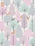 Quillen Forest fabric in pink color - pattern number 4060-51603 - by Chesapeake in the Fable collection