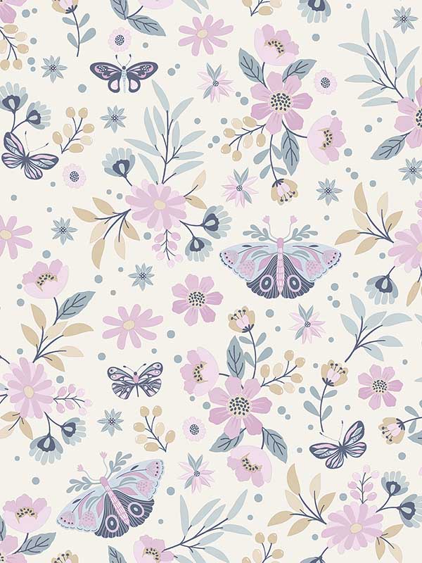 Zev Butterfly fabric in pink color - pattern number 4060-58103 - by Chesapeake in the Fable collection