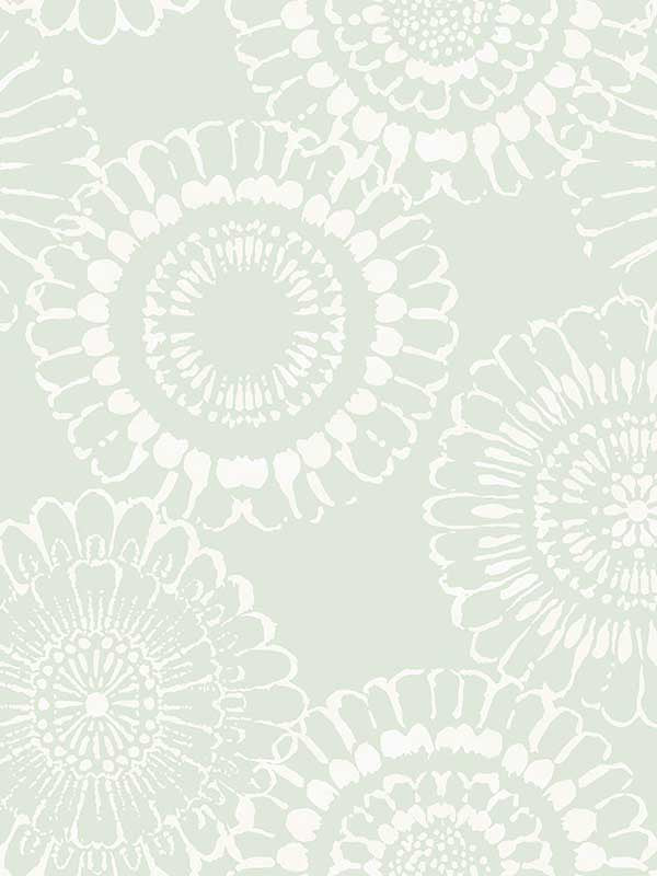 Sonnet Floral fabric in sage color - pattern number 4060-128861 - by Chesapeake in the Fable collection