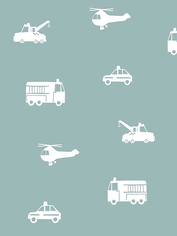 Briony Vehicles fabric in blue color - pattern number 4060-128864 - by Chesapeake in the Fable collection