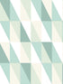 Inez Geometric fabric in teal color - pattern number 4060-138920 - by Chesapeake in the Fable collection