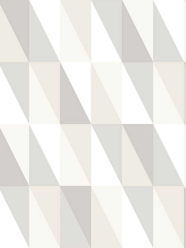 Inez Geometric fabric in neutral color - pattern number 4060-138922 - by Chesapeake in the Fable collection