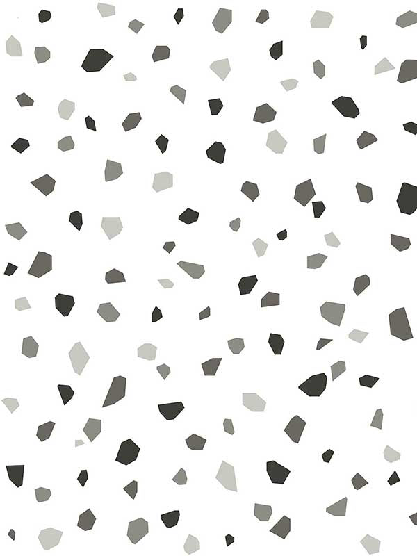 Ona Terrazzo wallpaper in charcoal color - pattern number 4060-139034 - by Chesapeake in the Fable collection