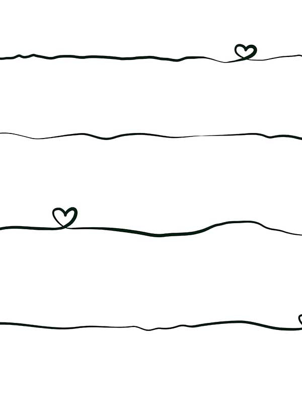Love and Hearts Script wallpaper in black color - pattern number 4060-381403 - by Chesapeake in the Fable collection