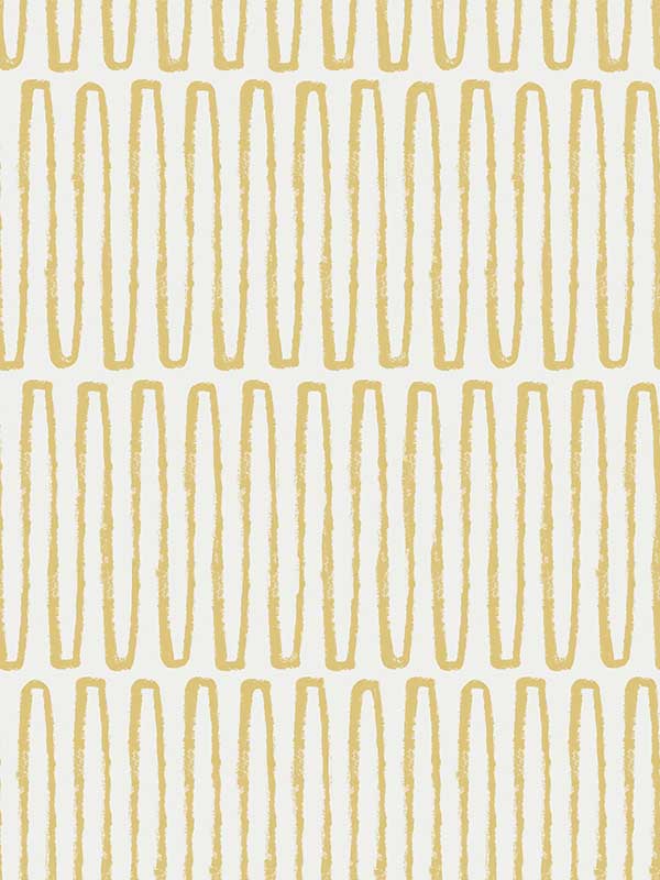 Lars Retro Wave fabric in mustard color - pattern number 4066-26500 - by A Street Prints in the Hannah collection