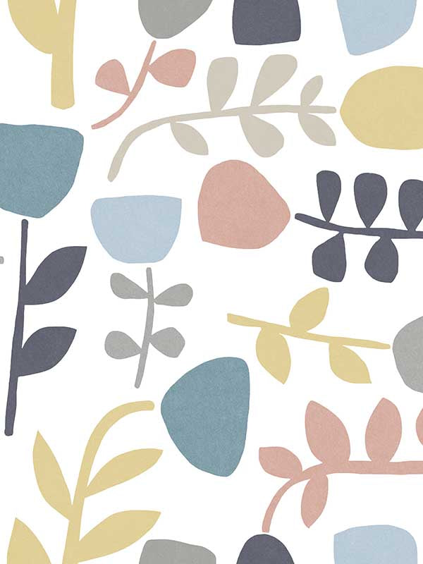 Juni Pastel Abstract Tulips wallpaper in pastel color - pattern number 4066-26539 - by A Street Prints in the Hannah collection