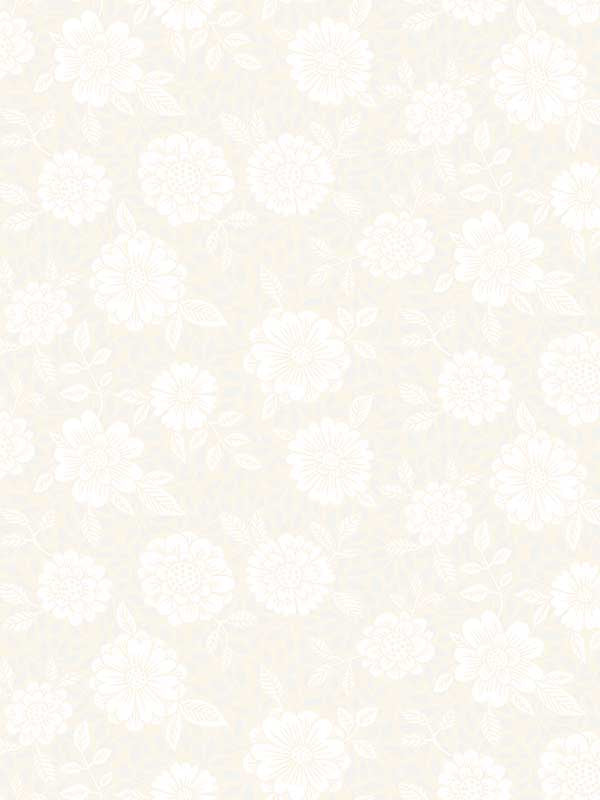 Lizette Charming Floral fabric in cream color - pattern number 4080-15907 - by A Street Prints in the Ingrid collection