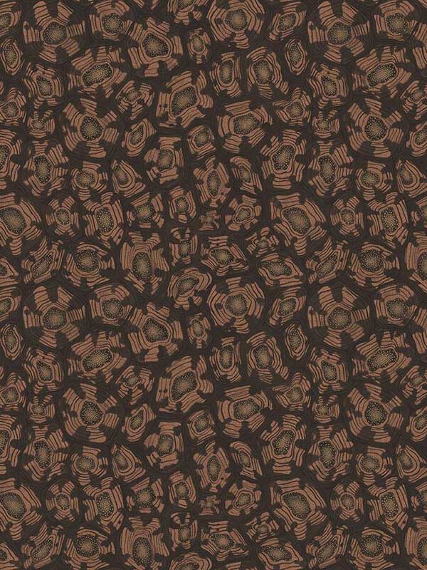 Savanna Shell fabric in terracotta color - pattern number 119/4018.CS.0 - by Cole and Son in the Ardmore Jabula collection