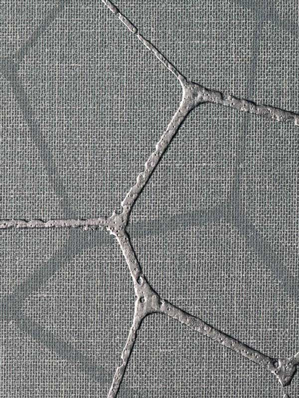 Combolin wallpaper in silver pewter color - pattern number 682124 - by Seabrook in the Linen Textures collection