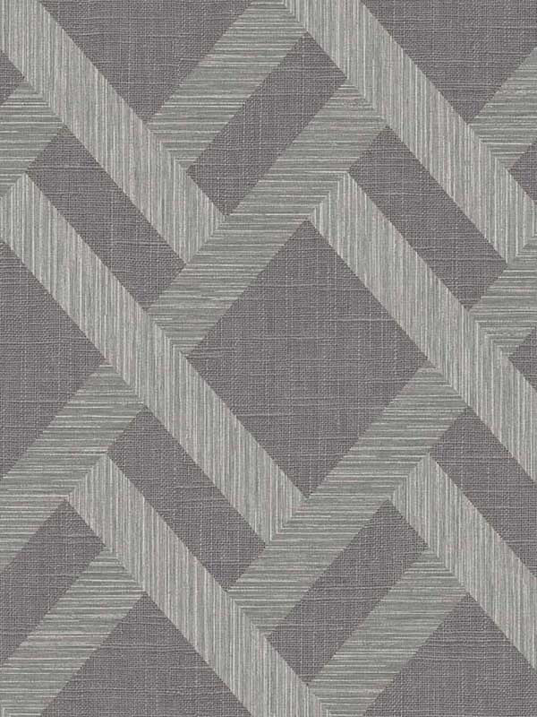 Linen Trellis fabric in ash color - pattern number TS80818 - by Seabrook in the Even More Textures collection