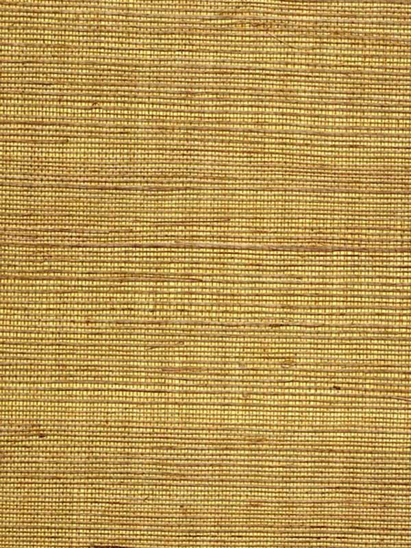 Metallic Sisal Grasscloth fabric in goldenrod color - pattern number WSS4546.WT.0 - by Winfield Thybony in the Simply Sisal collection