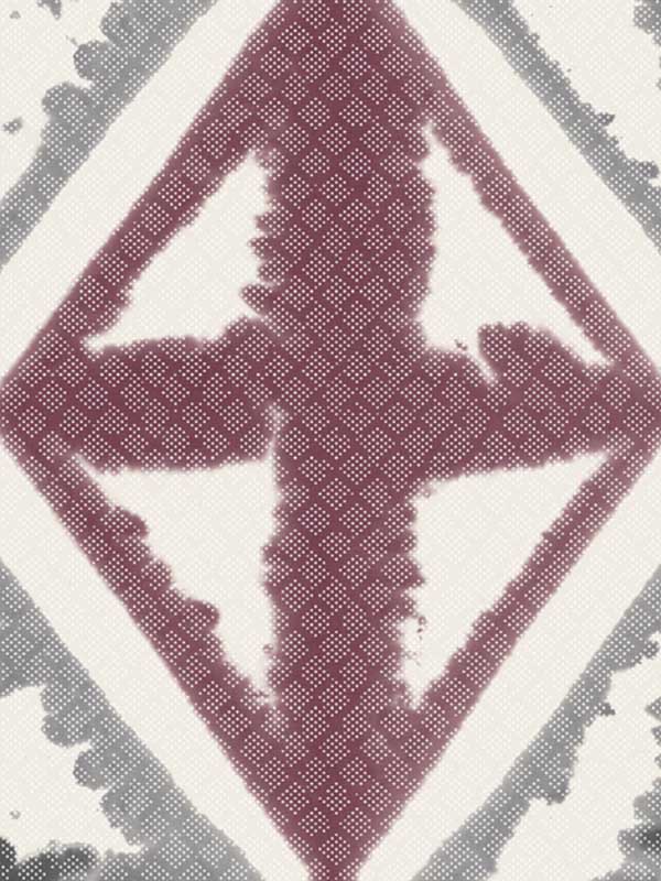 Diamond Block fabric in port color - pattern number WTP4019.WT.0 - by Winfield Thybony in the Thom Filicia Cultivated Living collection