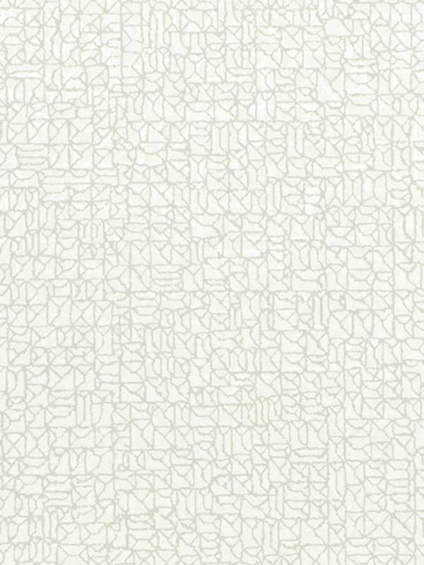 Interlock wallpaper in cloud color - pattern number WTP4079.WT.0 - by Winfield Thybony in the Thom Filicia Cultivated Living collection