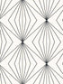 Diamond Vector fabric in ebony and eggshell color - pattern number ET11500 - by Seabrook in the Etten Studios Geometrics collection