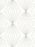 Diamond Vector fabric in metallic silver and eggshell color - pattern number ET11508 - by Seabrook in the Etten Studios Geometrics collection
