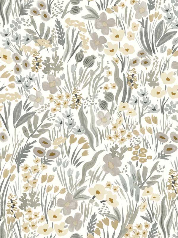 Lea Peel and Stick fabric in linen color - pattern number PSW1467RL - by Rifle Paper Co in the Rifle Paper Co Second Edition Peel and Stick Wallpaper collection