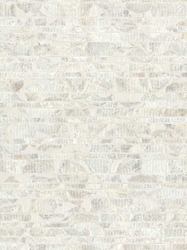Capiz Offering fabric in white pearl color - pattern number CC1202 - by York Designer Series in the Carol Benson Cobb Signature Wallcoverings collection