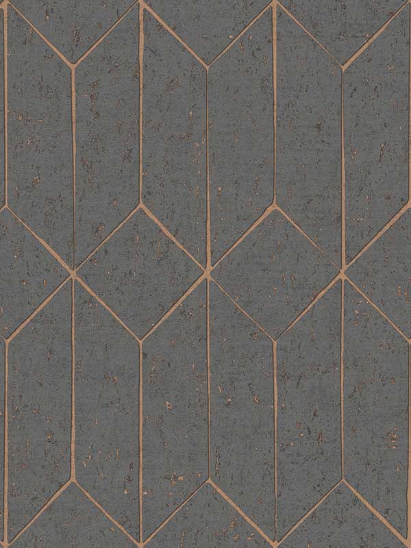 Hayden Concrete Trellis fabric in charcoal color - pattern number 4125-26701 - by Advantage in the Fusion by Advantage collection