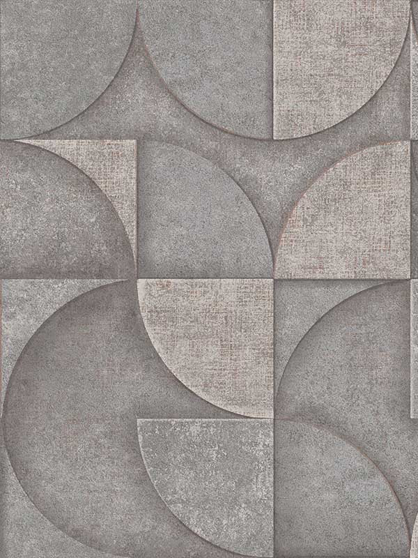 Addison Retro Geo fabric in grey color - pattern number 4125-26749 - by Advantage in the Fusion by Advantage collection