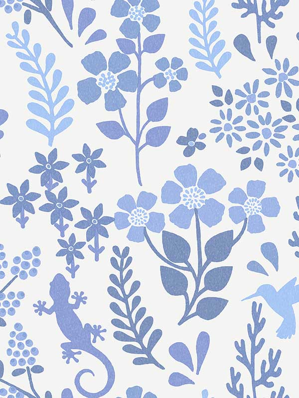 Karina Meadow fabric in blue color - pattern number 2980-26171 - by Advantage in the Splash collection