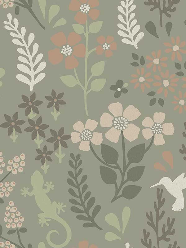 Karina Meadow fabric in green color - pattern number 2980-26173 - by Advantage in the Splash collection