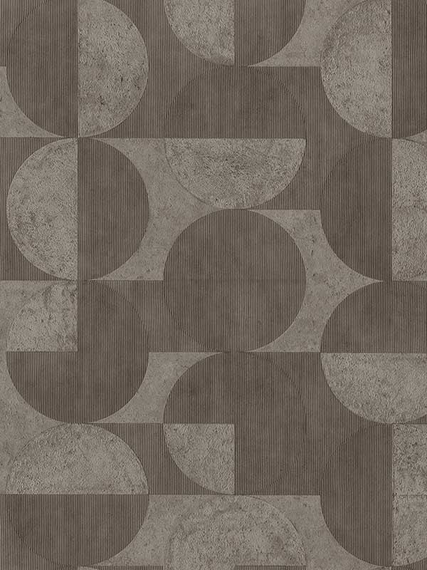 Barcelo Circles wallpaper in brown color - pattern number 2980-521368 - by Advantage in the Splash collection