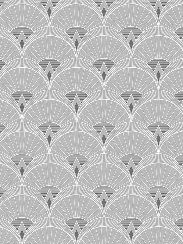 Chrysler Arches fabric in argos grey color - pattern number DC60305 - by Collins and Company in the Deco 2 collection