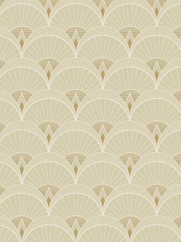 Chrysler Arches fabric in soft beige color - pattern number DC60306 - by Collins and Company in the Deco 2 collection