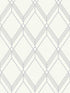 Brooklyn Diamond fabric in metallic silver color - pattern number DC60510 - by Collins and Company in the Deco 2 collection