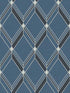 Brooklyn Diamond fabric in blue color - pattern number DC60512 - by Collins and Company in the Deco 2 collection
