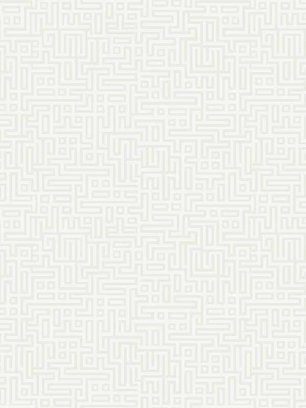 Rockefellar Maze wallpaper in metallic pearl color - pattern number DC60930 - by Collins and Company in the Deco 2 collection
