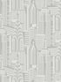 Manhattan Skyline fabric in silver sky color - pattern number DC61507 - by Collins and Company in the Deco 2 collection