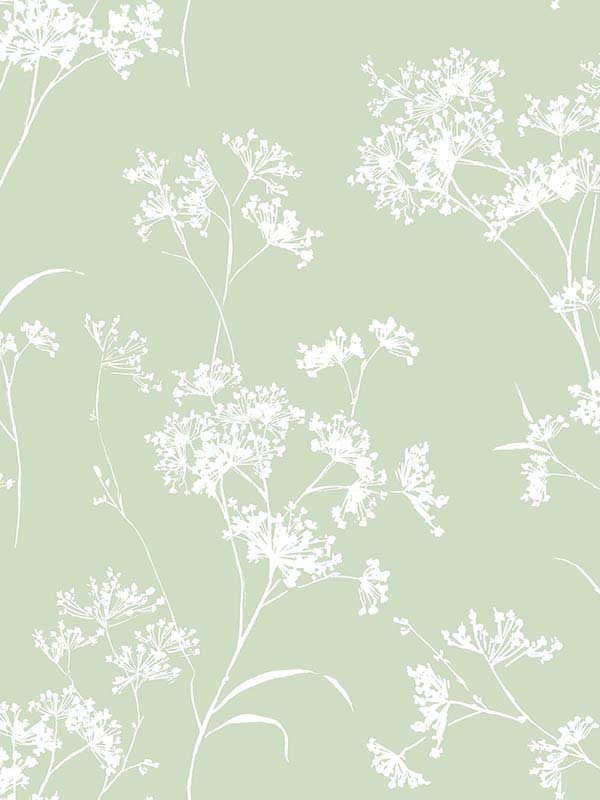 Floral Mist Peel and Stick wallpaper in seacrest green color - pattern number LN30504 - by NextWall in the Peel and Stick Wallpaper by Lillian August Luxe Haven 2 collection