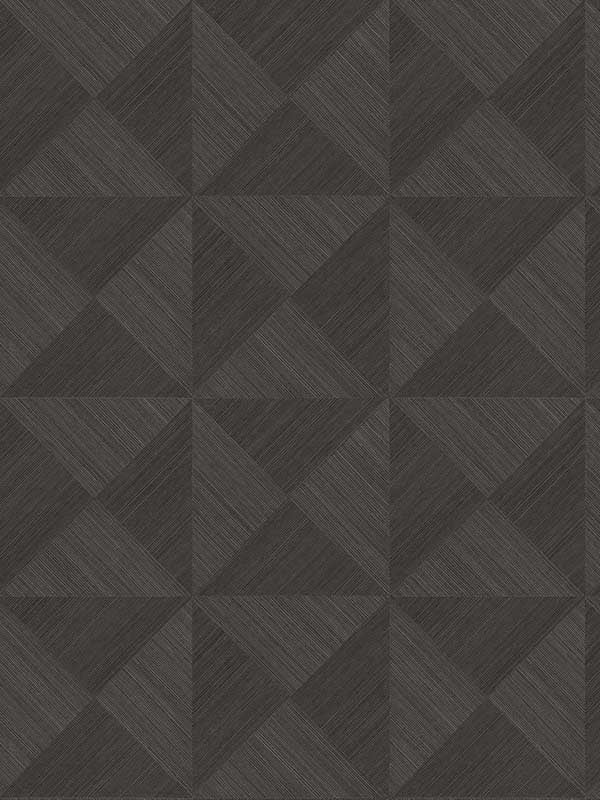 Geo Inlay Peel and Stick fabric in charcoal color - pattern number SG11710 - by NextWall in the Peel and Stick Wallpaper by Stacy Garcia Sojourn Collection 2 collection