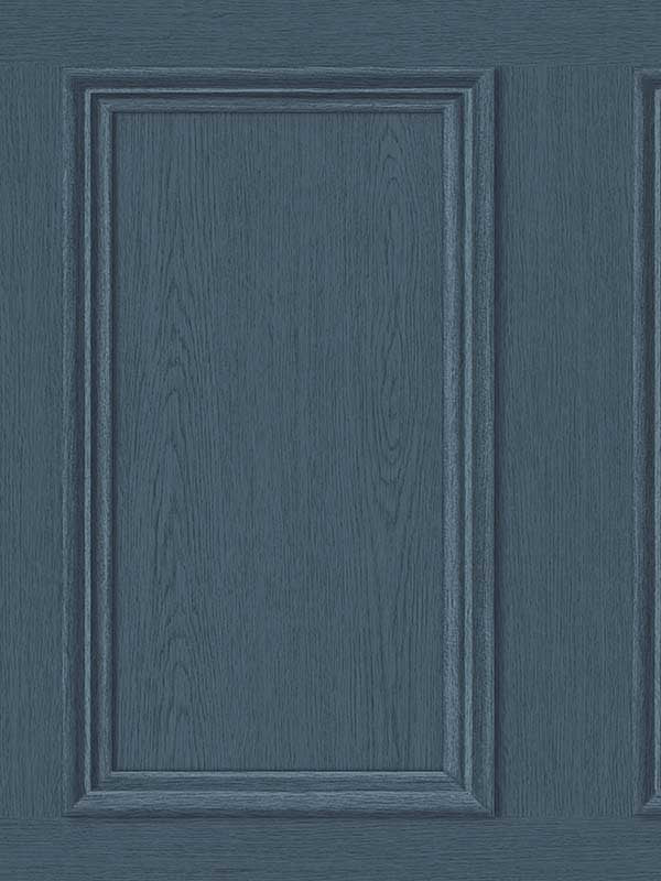 Faux Wood Panel Peel and Stick wallpaper in denim blue color - pattern number SG11802 - by NextWall in the Peel and Stick Wallpaper by Stacy Garcia Sojourn Collection 3 collection