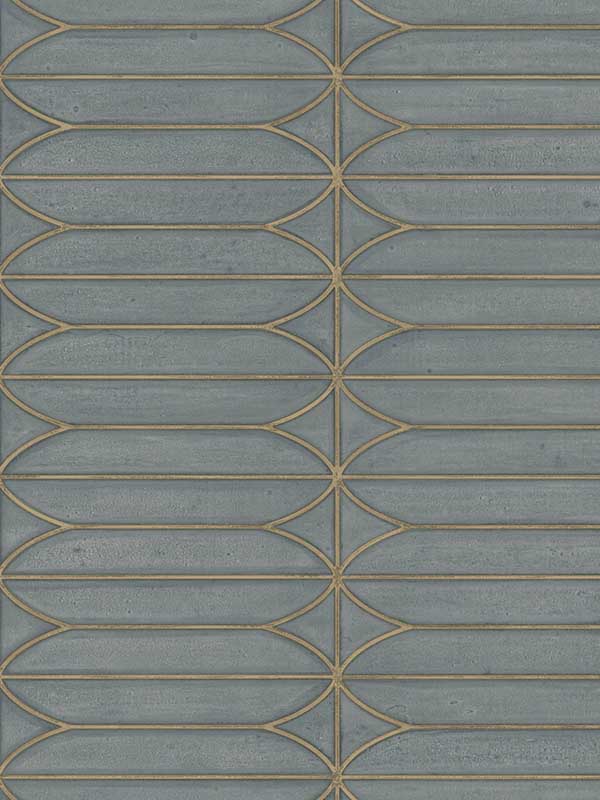 Pavilion Peel and Stick wallpaper in charcoal color - pattern number PSW1410RL - by Candice Olson in the Simply Candice Peel and Stick Wallpaper collection