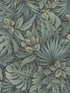 Jungle Leaves fabric in green color - pattern number EN3330414 - by Galerie in the Eden by Galerie collection