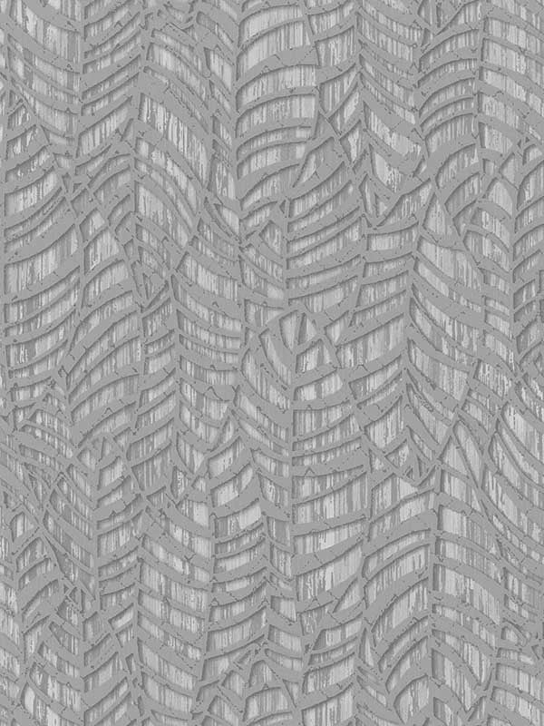 Leaves fabric in grey color - pattern number 32974 - by Galerie in the Serene collection