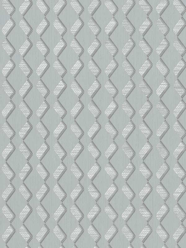 Zigzag wallpaper in grey green color - pattern number 33653 - by Galerie in the Serene collection