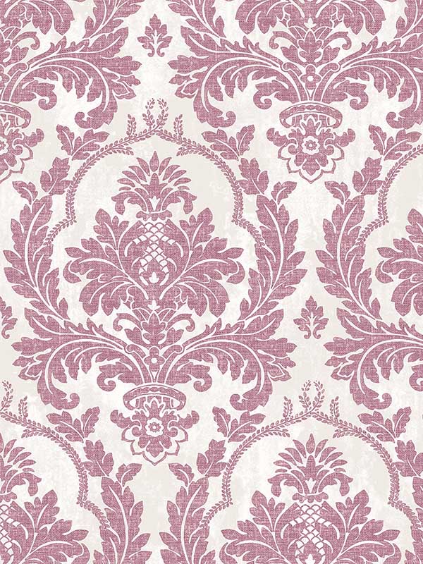 Damasco Platino fabric in pink color - pattern number 25714 - by Galerie in the Cottage Chic collection
