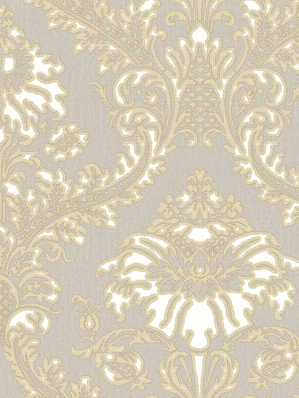Damasco Superior fabric in beige gold color - pattern number 25732 - by Galerie in the Cottage Chic collection
