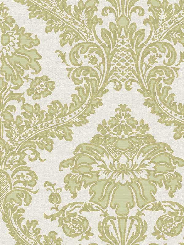 Damasco Superior fabric in green gold color - pattern number 25735 - by Galerie in the Cottage Chic collection